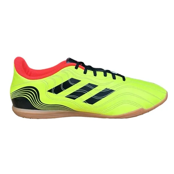 Adidas Unisex Copa Sense.4 Solar Yellow Black Red Indoor Soccer Shoes Men's 12.5