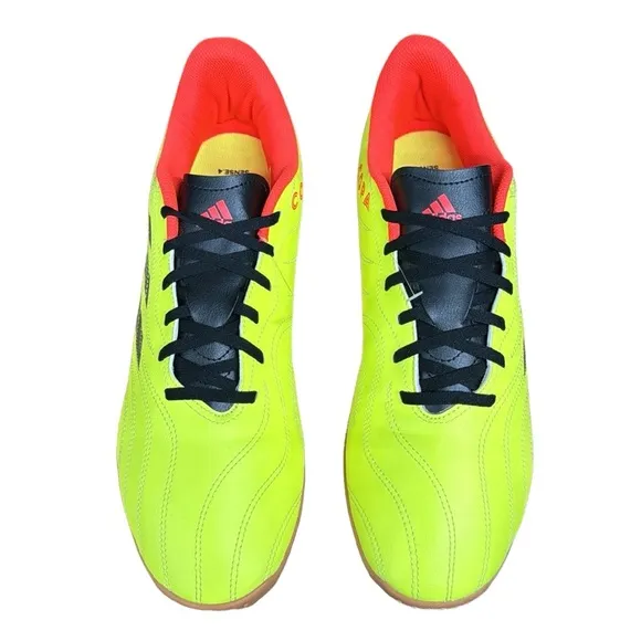 Adidas Unisex Copa Sense.4 Solar Yellow Black Red Indoor Soccer Shoes Men's 12.5
