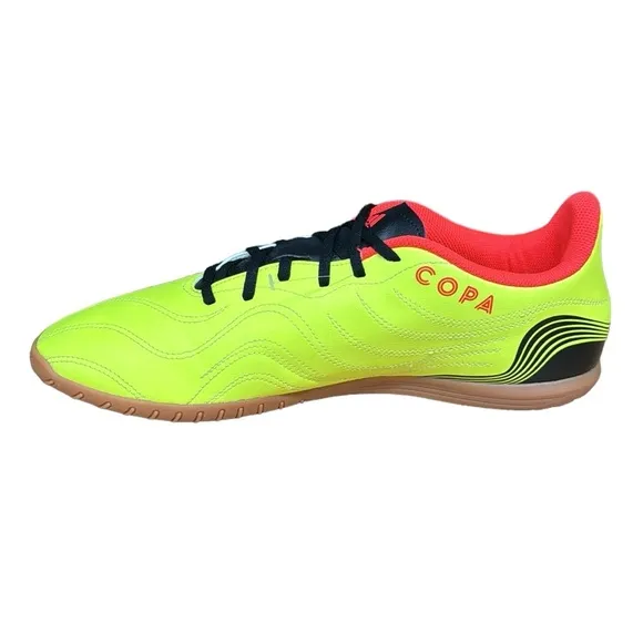 Adidas Unisex Copa Sense.4 Solar Yellow Black Red Indoor Soccer Shoes Men's 12.5
