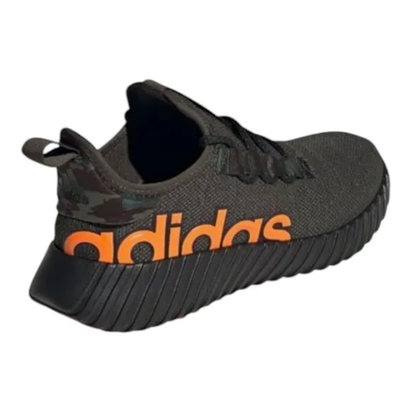 Adidas Unisex Kaptir 3.0 Black Lace-Up Running Shoes  Size 4 Youth IG2488 NEW