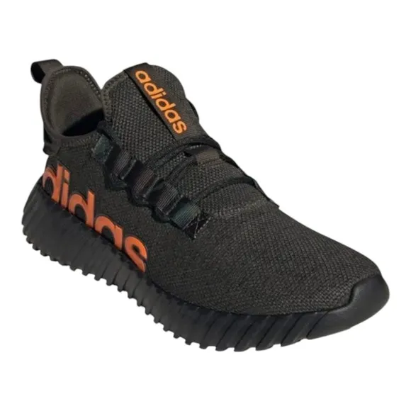 Adidas Unisex Kaptir 3.0 Black Lace-Up Running Shoes  Size 4 Youth IG2488 NEW