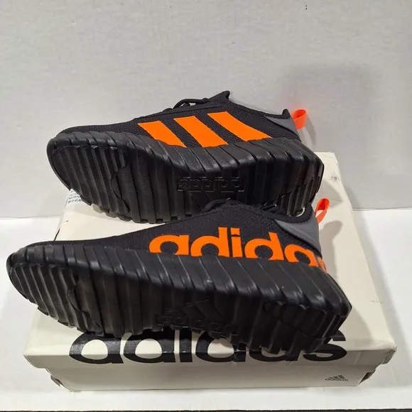Adidas Unisex Kaptir 3.0 Black Lace-Up Running Shoes  Size 4 Youth IG2488 NEW