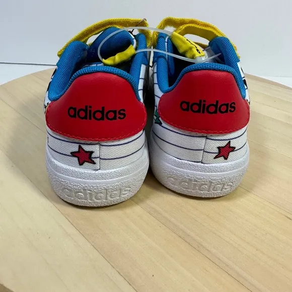 adidas Vulc Raid3r Mickey Mouse Disney Kids Skateboard Shoes Sz 2 Gy8005