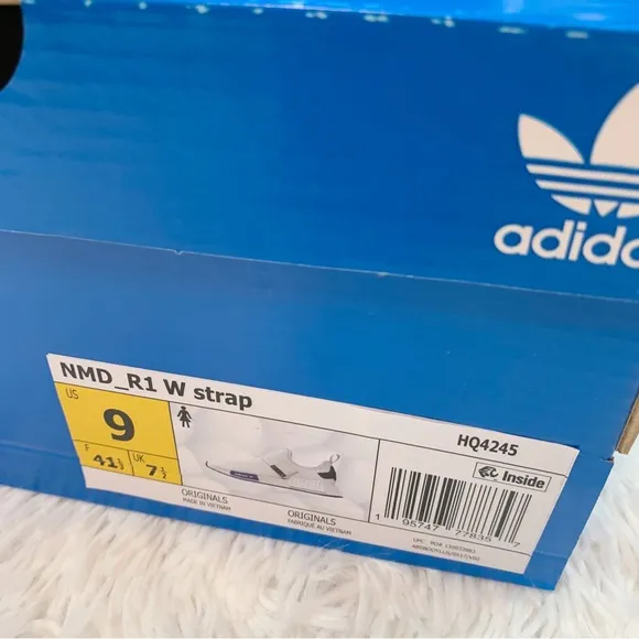 adidas women Originals NMD_R1 Strap cloud White Lucid Blue Core Black shoes