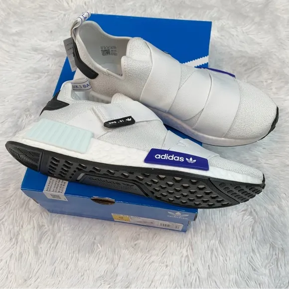 adidas women Originals NMD_R1 Strap cloud White Lucid Blue Core Black shoes