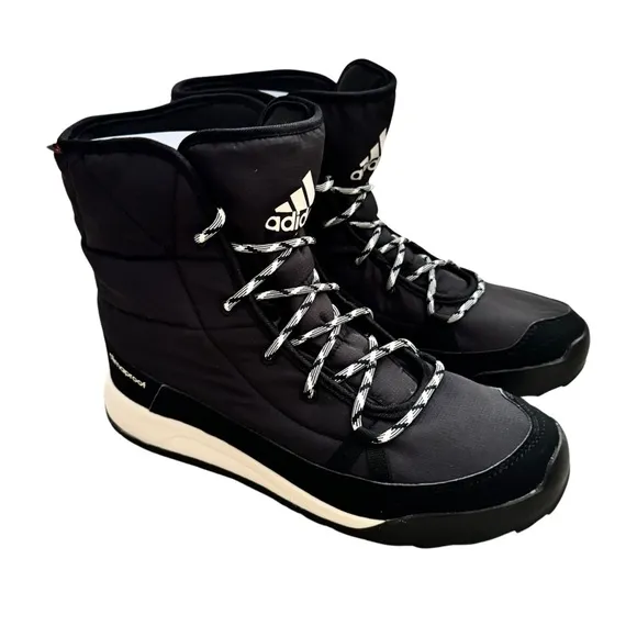 ADIDAS Women's Climawarm CP Choleah Padded Boots, Black/Chalk White NEW US9