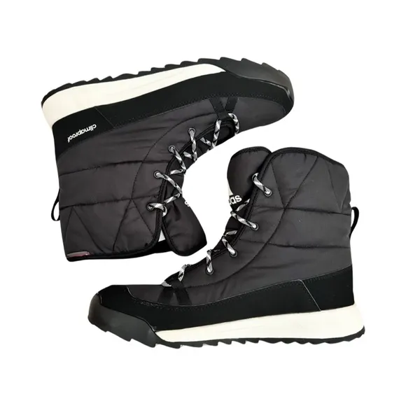 ADIDAS Women's Climawarm CP Choleah Padded Boots, Black/Chalk White NEW US9