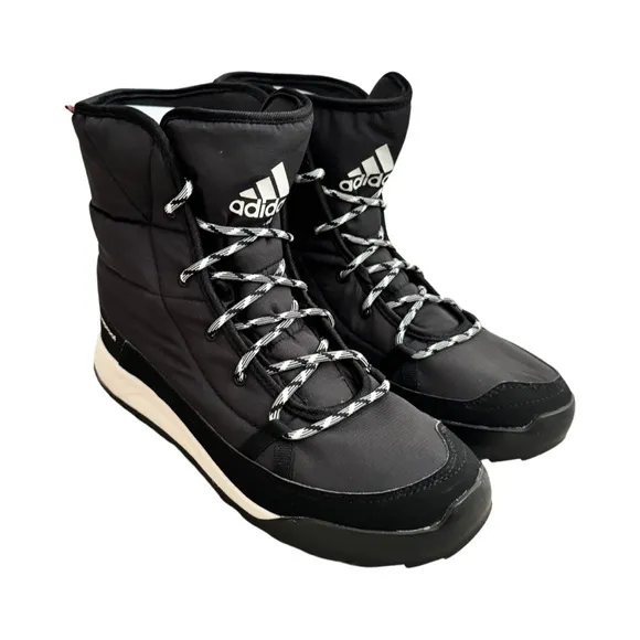 ADIDAS Women's Climawarm CP Choleah Padded Boots, Black/Chalk White NEW US9