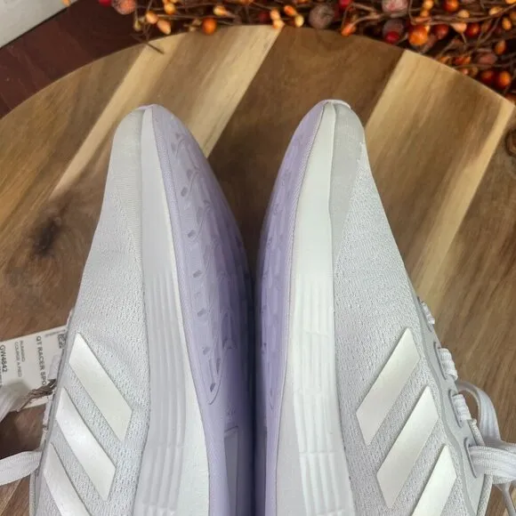 Adidas Women's Racer Sport Running Shoe Sz 5.5US White/Purple Tint/Red GW4842