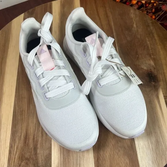 Adidas Women's Racer Sport Running Shoe Sz 5.5US White/Purple Tint/Red GW4842