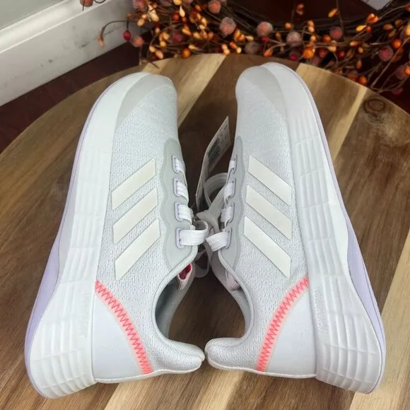 Adidas Women's Racer Sport Running Shoe Sz 5.5US White/Purple Tint/Red GW4842
