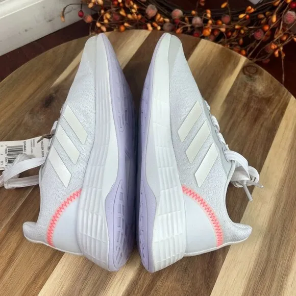 Adidas Women's Racer Sport Running Shoe Sz 5.5US White/Purple Tint/Red GW4842