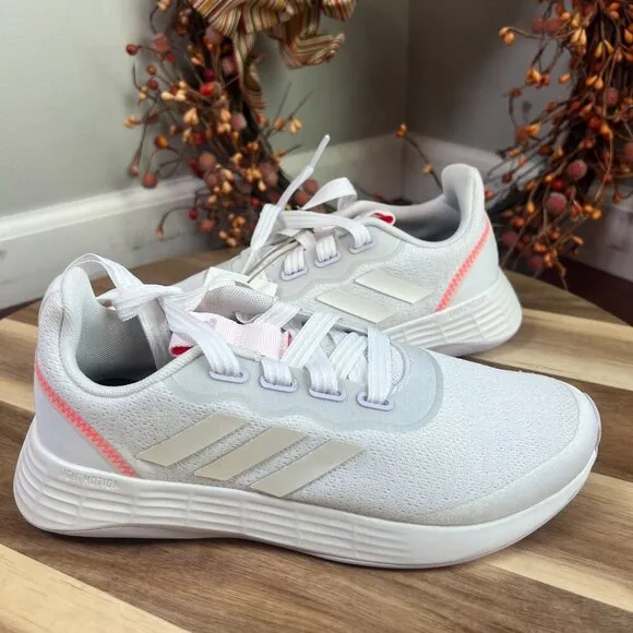 Adidas Women's Racer Sport Running Shoe Sz 5.5US White/Purple Tint/Red GW4842