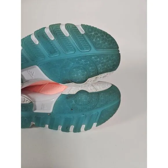 Adidas Women's Wucht P5 Pink White Badminton Shoes Indoor Sports Training Size 7