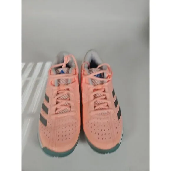 Adidas Women's Wucht P5 Pink White Badminton Shoes Indoor Sports Training Size 7