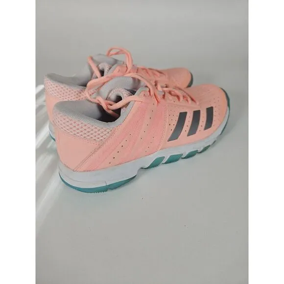 Adidas Women's Wucht P5 Pink White Badminton Shoes Indoor Sports Training Size 7
