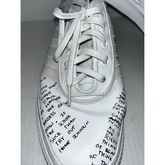Adidas X Mark Gonzales Gonz Adi Ease White Skateboard Shoes Mens Size 10.5