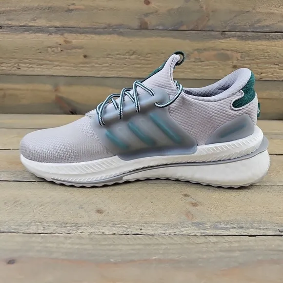 adidas X_PLRBOOST Men's Running Shoes Grey/Collegiate Green