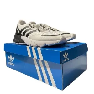 adidas ZX 1K Boost Big Kids Size 6.5 White Black Trainer Sneaker