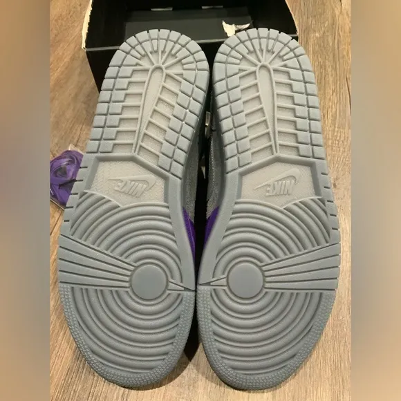 Air Jordan 1 Mid x Sheila Rashid 'UNITE' CW5897-005 Cool Grey Purple QS Sz 10.5