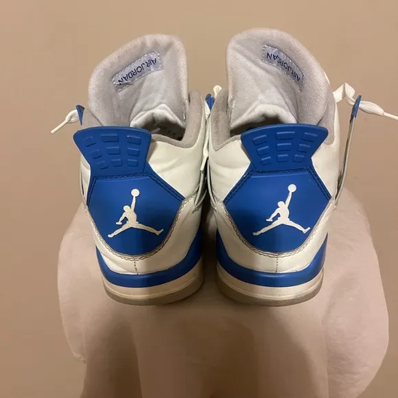 Air Jordan Retro 4 Military Blue 13 Basketball Sneakers Shoes Michael Goat Rare