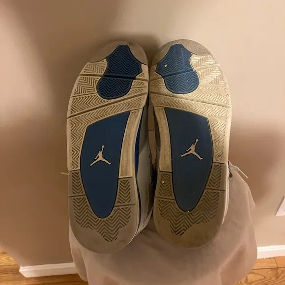 Air Jordan Retro 4 Military Blue 13 Basketball Sneakers Shoes Michael Goat Rare
