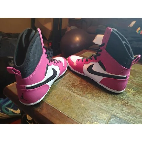 Air Jordan Retro High OG Pink and Black Sneakers