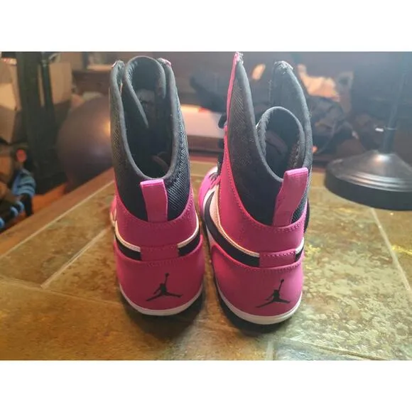 Air Jordan Retro High OG Pink and Black Sneakers