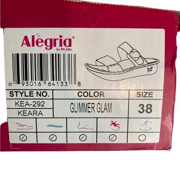 Alegria Keara Blue Glimmer Glam Sandal