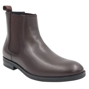 Alfani Men Luka 2 Pull On Chelsea Boots Size US 9M Brown Faux Leather