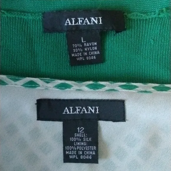 Alfani silk flare skirt and cropped sweater