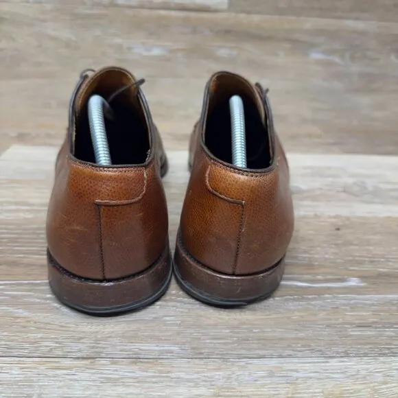 Allen Edmonds Lambert Brown Grained Leather Oxford Shoes Men's Size 11