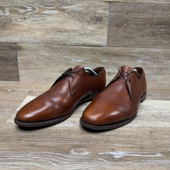 Allen Edmonds Lambert Brown Grained Leather Oxford Shoes Men's Size 11