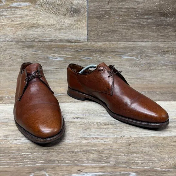 Allen Edmonds Lambert Brown Grained Leather Oxford Shoes Men's Size 11