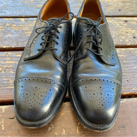 Allen Edmonds Lexington Oxford derby black leather shoes