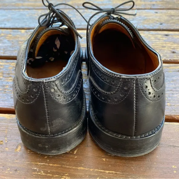 Allen Edmonds Lexington Oxford derby black leather shoes