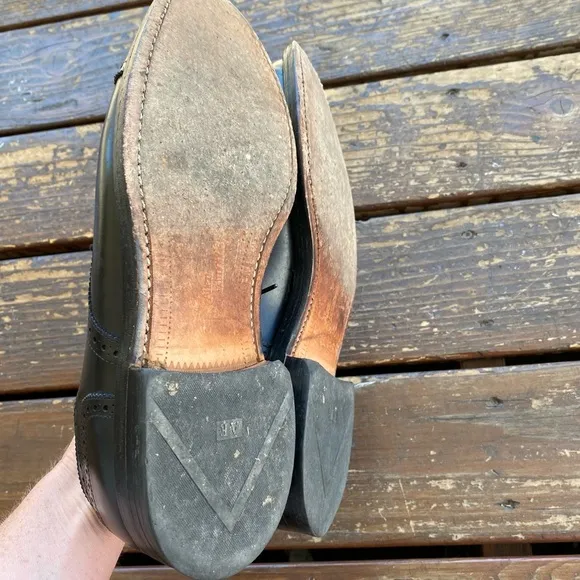 Allen Edmonds Lexington Oxford derby black leather shoes