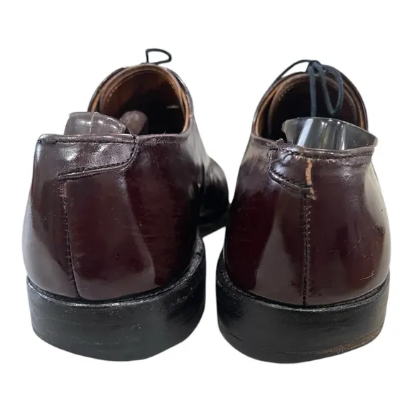 Allen Edmonds Park Avenue Leather Oxford Shoes Size 8 D Burgundy
