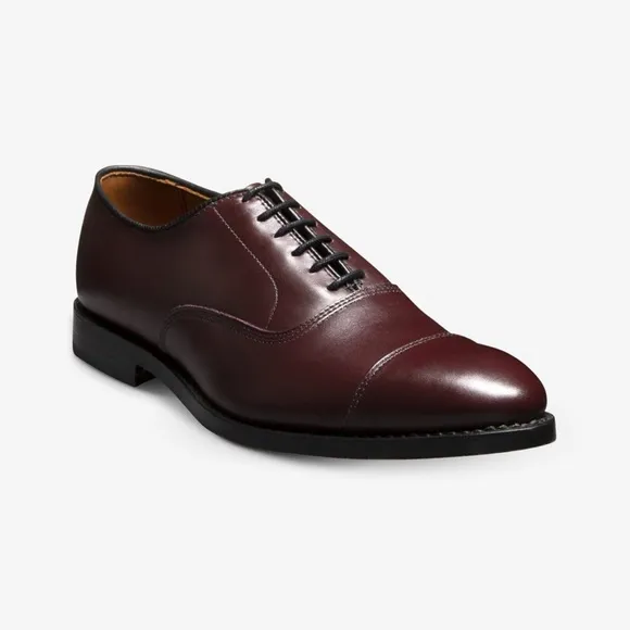 Allen Edmonds Park Avenue Leather Oxford Shoes Size 8 D Burgundy