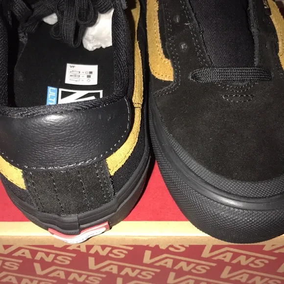&gt;Ⓜ️STYLE 112 PRO BLACK/CUMIN WOLD’S 🌎#1 SKATEBOARD SHOES LOW TOP BRAND NEW VANS