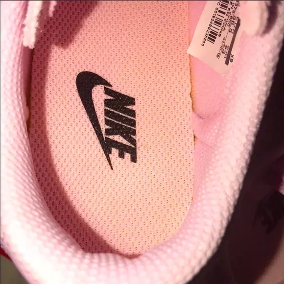 &gt;👧🏻SUEDE BLAZER LOE SD LIGHT PINK WHITE 😍 BRAND CUTE NEW NIKE 4.5 BIG GIRLS