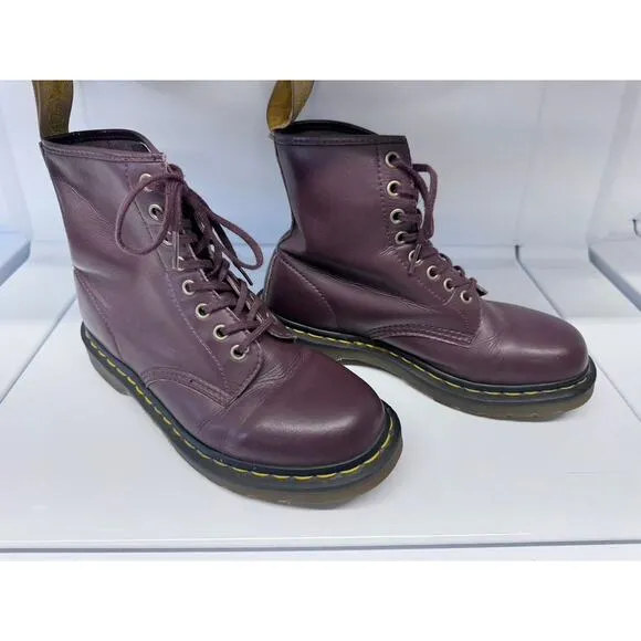 &quot;Dr. MARTEN'S&quot; ,Vegan,14045,Brown/Burgundy,M7, W8, Combat Boots,