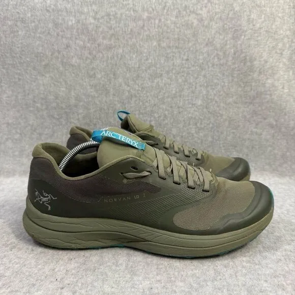 Arcteryx Shoes Mens Size 7.5 Norvan LD 2 Olive Green Outdoor Trail Vibram Sole