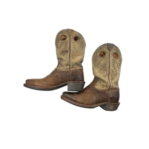 Ariat 34828 Brown Leather Cowboy Western Boots sz 9 EE Country Ranch workwear