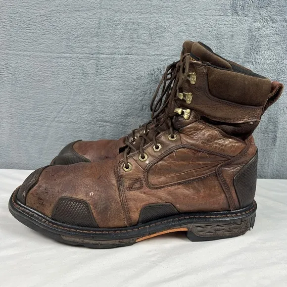 Ariat 8&quot; Overdrive Comp Toe Performance Work Boot Chestnut Brown Men Size 13D