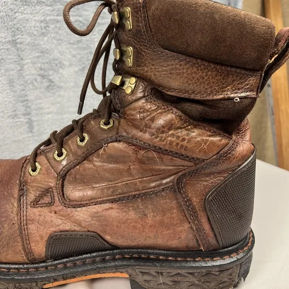 Ariat 8&quot; Overdrive Comp Toe Performance Work Boot Chestnut Brown Men Size 13D