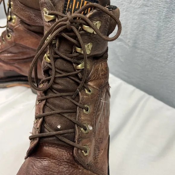 Ariat 8&quot; Overdrive Comp Toe Performance Work Boot Chestnut Brown Men Size 13D