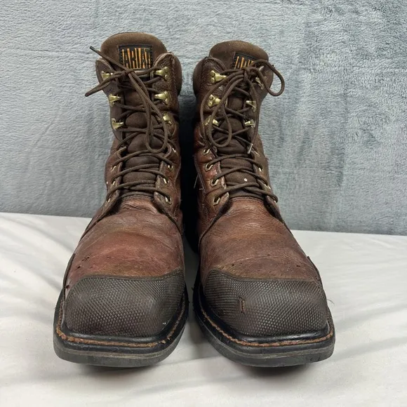 Ariat 8&quot; Overdrive Comp Toe Performance Work Boot Chestnut Brown Men Size 13D