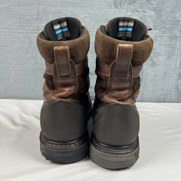 Ariat 8&quot; Overdrive Comp Toe Performance Work Boot Chestnut Brown Men Size 13D