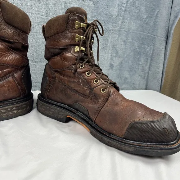 Ariat 8&quot; Overdrive Comp Toe Performance Work Boot Chestnut Brown Men Size 13D